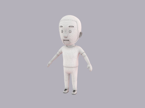 Cartoon Male Character Rigged 034 3D मॉडल