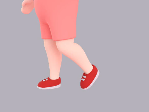 Cartoon Male Character Rigged 035 3D Model