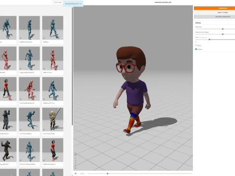 Cartoon Male Character Rigged 035 3D Model