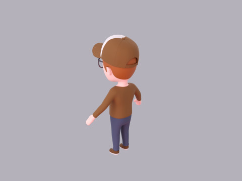 Cartoon Male Character Rigged 036 3Dモデル