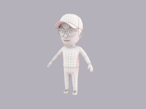 Cartoon Male Character Rigged 036 3Dモデル