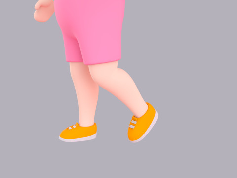 Cartoon Male Character Rigged 038 Model 3D