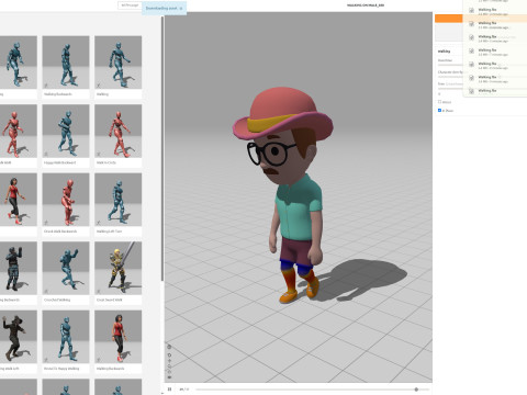 Cartoon Male Character Rigged 038 Model 3D