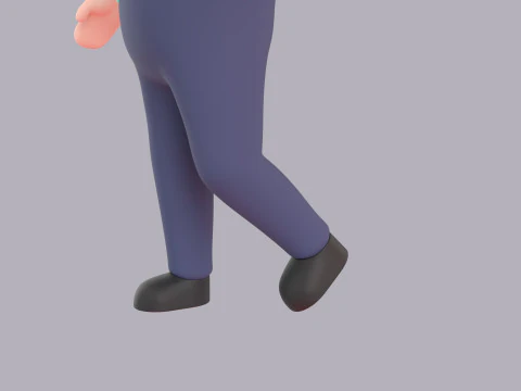 Cartoon Male Character Rigged 039 3D Model