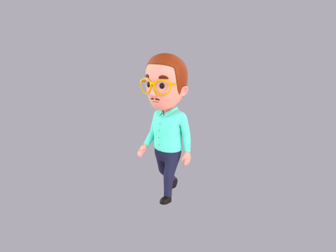 Cartoon Male Character Rigged 039 Modèle 3D