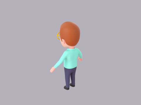 Cartoon Male Character Rigged 039 Modèle 3D