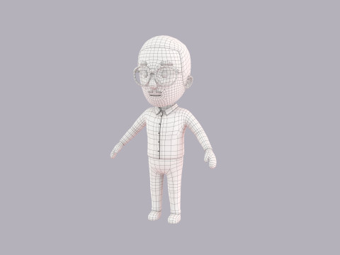 Cartoon Male Character Rigged 039 Modèle 3D