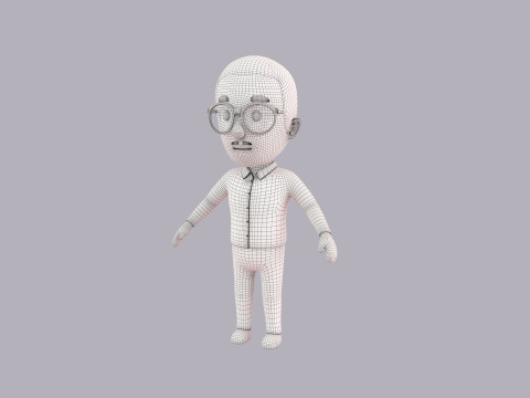 Cartoon Male Character Rigged 039 Modèle 3D