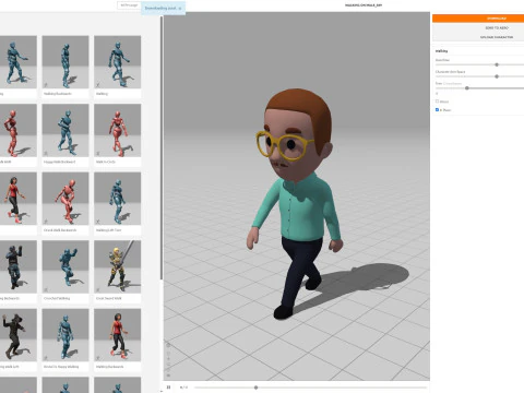 Cartoon Male Character Rigged 039 3D Model