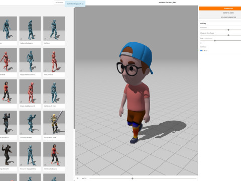Cartoon Male Character Rigged 040 Model 3D