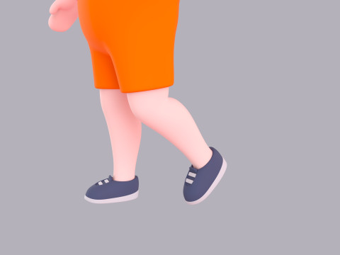 Cartoon Male Character Rigged 040 Model 3D