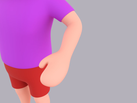 Cartoon Male Character Rigged 041 3Dモデル