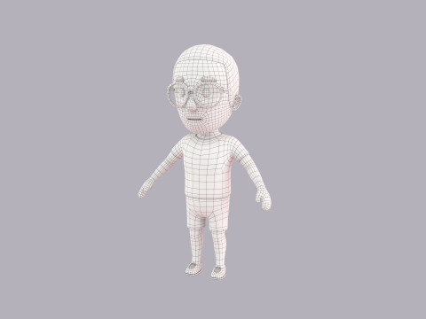 Cartoon Male Character Rigged 041 3Dモデル