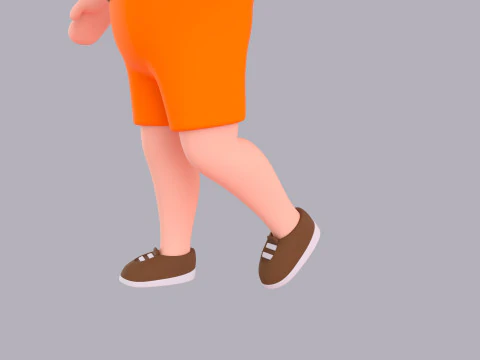 Cartoon Male Character Rigged 042 3D Model