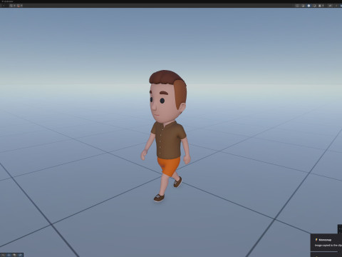 Cartoon Male Character Rigged 042 3D 模型