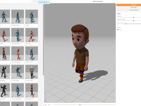 Cartoon Male Character Rigged 042 3D Model
