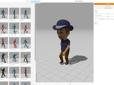 Cartoon Male Character Rigged 043 3D Model