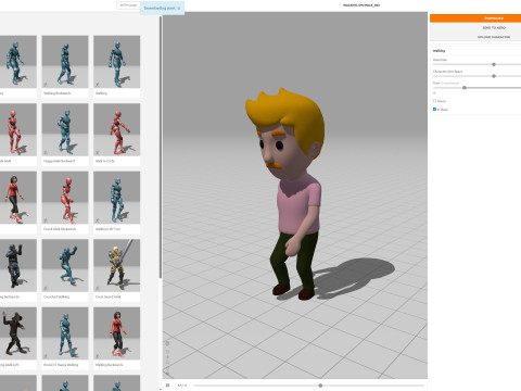Cartoon Male Character Rigged 044 3D 모델