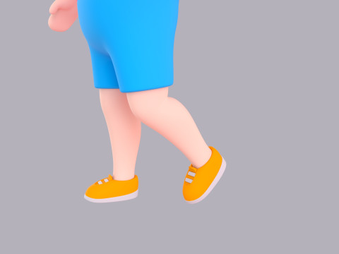 Cartoon Male Character Rigged 045 Modèle 3D