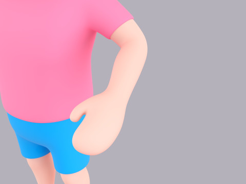 Cartoon Male Character Rigged 045 Modèle 3D