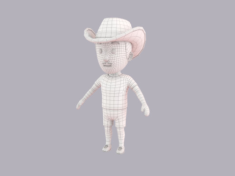 Cartoon Male Character Rigged 045 Modèle 3D