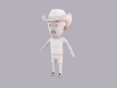 Cartoon Male Character Rigged 045 Modèle 3D