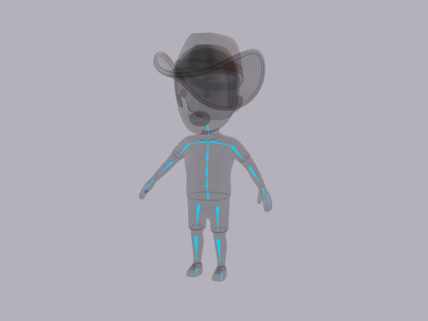 Cartoon Male Character Rigged 045 Modèle 3D