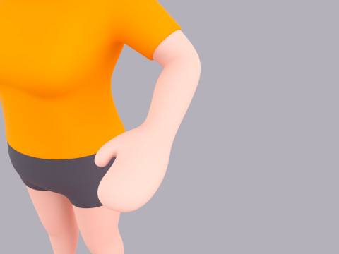 Cartoon Female Character Rigged 055 3Dモデル