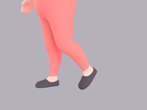 Cartoon Female Character Rigged 063 Model 3D