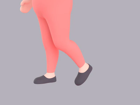 Cartoon Female Character Rigged 063 3D Model
