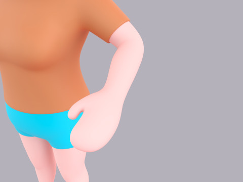 Cartoon Female Character Rigged 066 3D-Modell