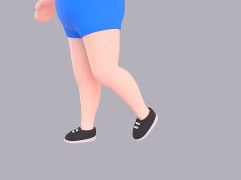 Cartoon Female Character Rigged 072 3D Model