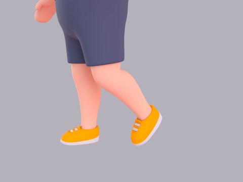 Cartoon Male Character Rigged 046 3D मॉडल
