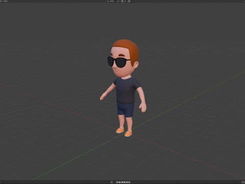 Cartoon Male Character Rigged 046 3D मॉडल