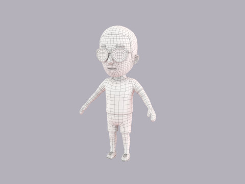 Cartoon Male Character Rigged 046 3D मॉडल