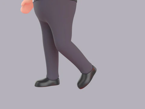 Cartoon Male Character Rigged 049 3D Model