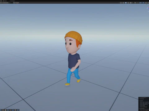 Cartoon Male Character Rigged 050 3D Model