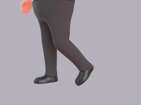 Cartoon Male Character Rigged 051 3D Model