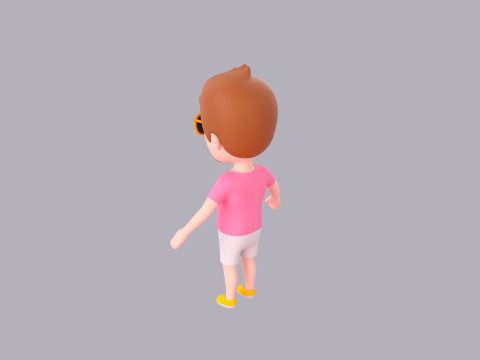 Cartoon Male Character Rigged 052 Modelo 3D