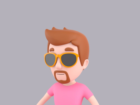 Cartoon Male Character Rigged 052 Modelo 3D