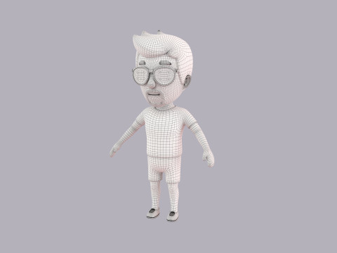 Cartoon Male Character Rigged 052 Modelo 3D