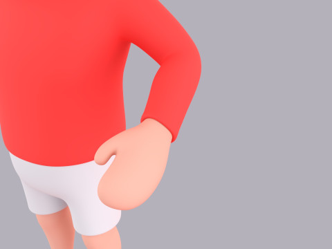 Cartoon Male Character Rigged 053 Model 3D
