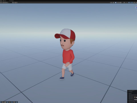 Cartoon Male Character Rigged 053 Model 3D