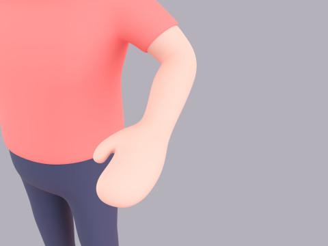 Cartoon Male Character Rigged 055 Modello 3D