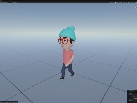 Cartoon Male Character Rigged 055 Modello 3D
