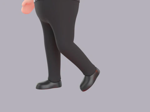 Cartoon Male Character Rigged 056 3D Model