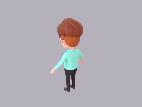 Cartoon Male Character Rigged 056 3D 模型