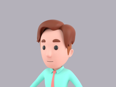 Cartoon Male Character Rigged 056 3D 模型