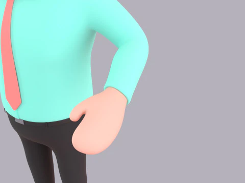 Cartoon Male Character Rigged 056 3D Model