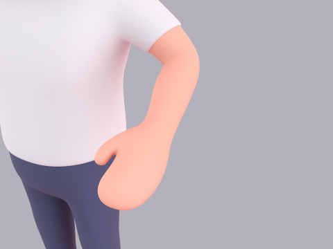 Cartoon Male Character Rigged 057 3D Model